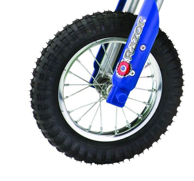 Razor MX350 Dirt Rocket 24V Electric Toy Dirt Bike with Protective Gear, Blue