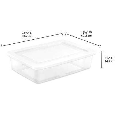 Sterilite 28 Qt Storage Box, Stackable Plastic Container Home Organizer, 40 Pack - VMInnovations