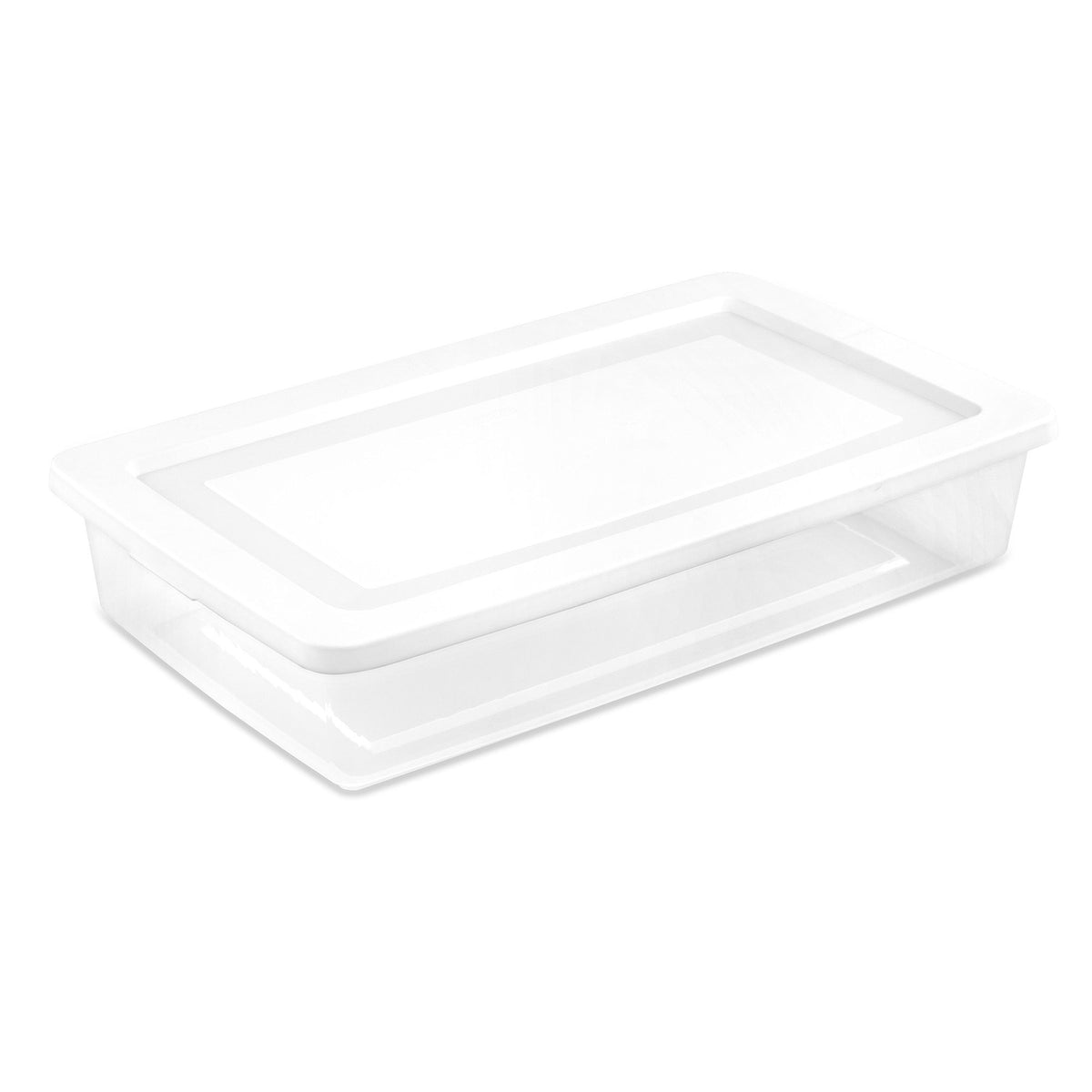 Sterilite 41 Qt Storage Box, Stackable Plastic Container Home Organizer, 12 Pack