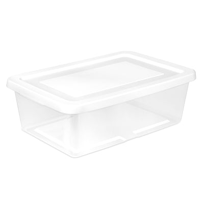 Sterilite 12 Qt Storage Box, Stackable Plastic Container Home Organizer, 60 Pack