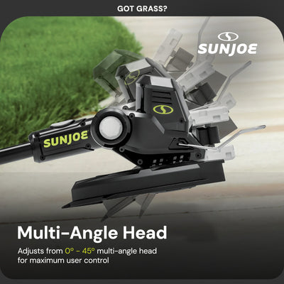 Sun Joe 24V 12" Multi-Angle Head Cordless Dual Line String Trimmer, 24V-ST14-CT