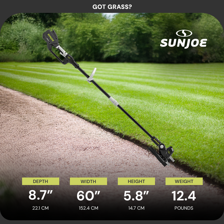 Sun Joe 24V 12" Multi-Angle Head Cordless Dual Line String Trimmer, 24V-ST14-CT