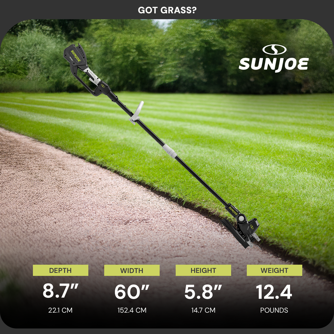 Sun Joe 24-V 12" Multi-Angle Head Cordless Dual Line String Trimmer (Open Box)
