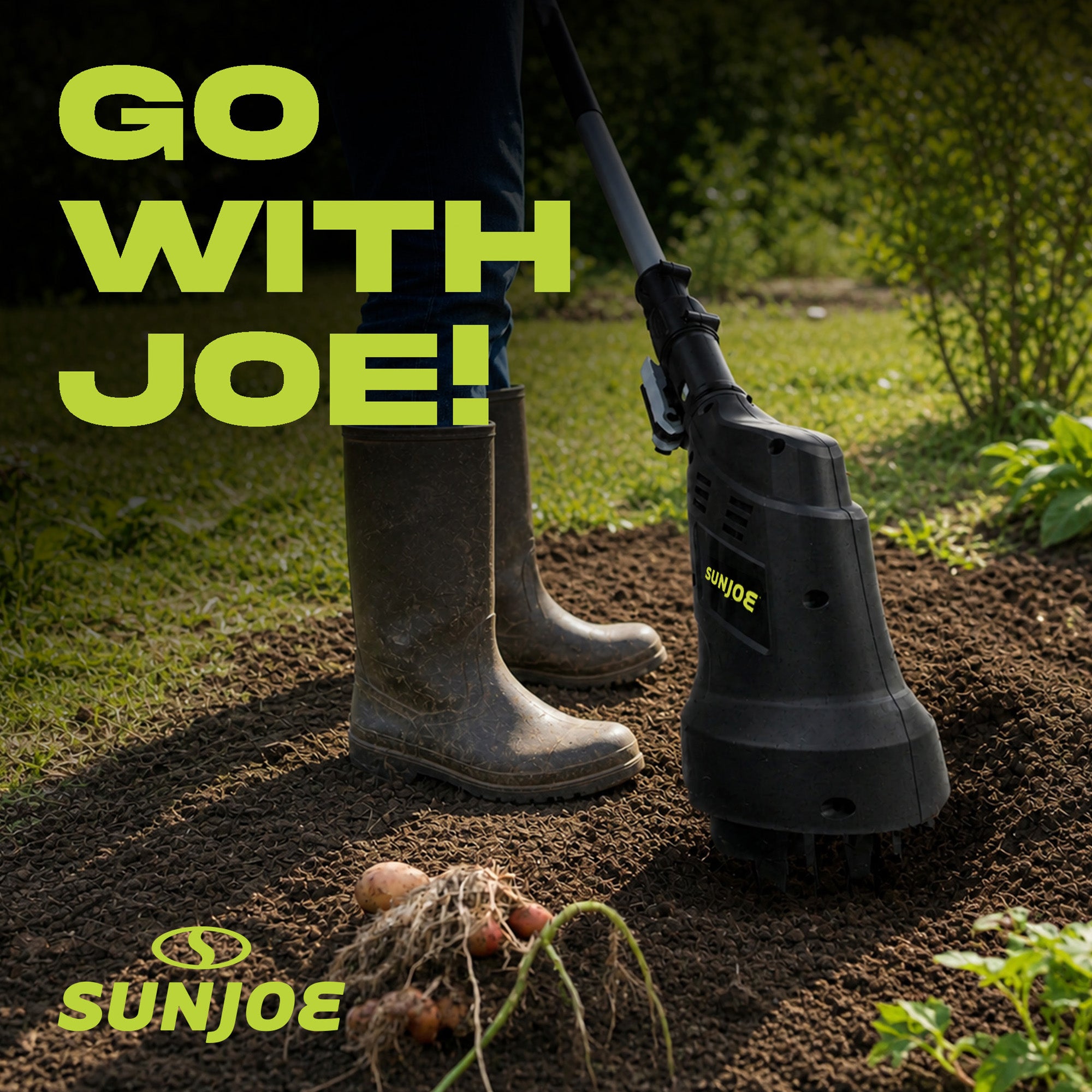 Sun Joe 24V Claw Tiller and Cultivator for Small Scale Gardening, 24V-CTLR-LTE