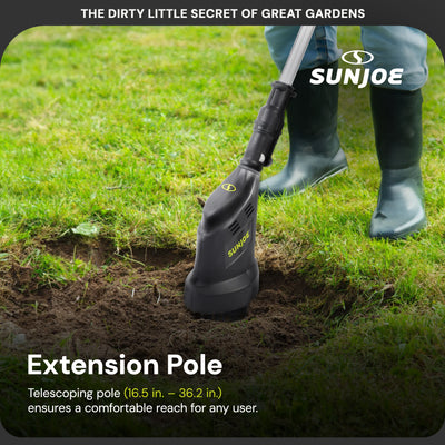Sun Joe 24V Claw Tiller and Cultivator for Small Scale Gardening (Open Box) - VMInnovations