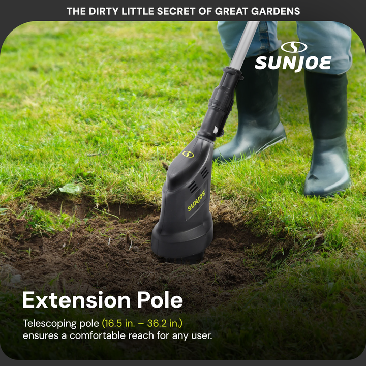 Sun Joe 24V Claw Tiller and Cultivator for Small Scale Gardening, 24V-CTLR-LTE