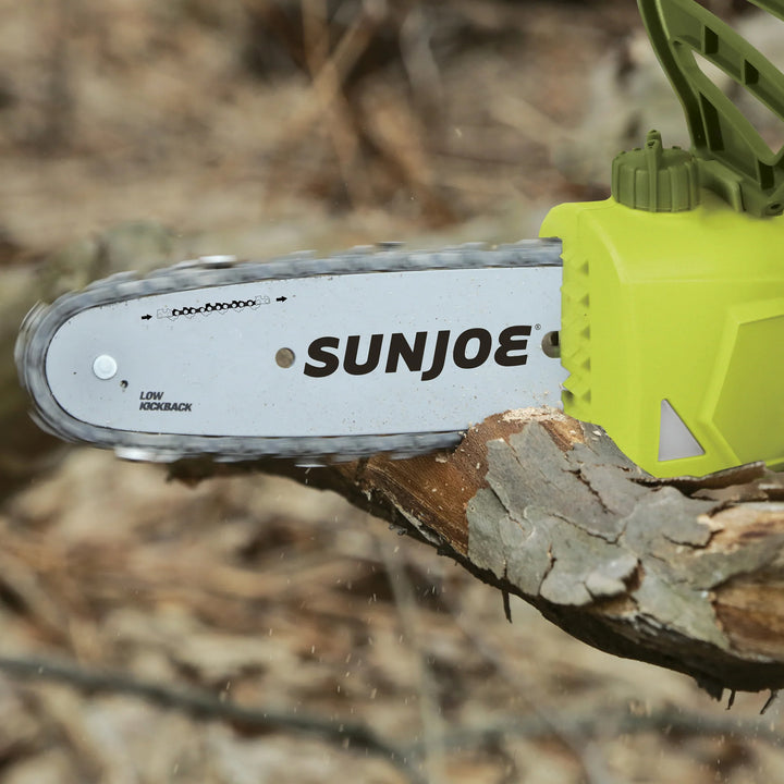 Sun Joe 8" Electric Convertible Pole Chain Saw, 2-in-1 Cutting Tool(Open Box)