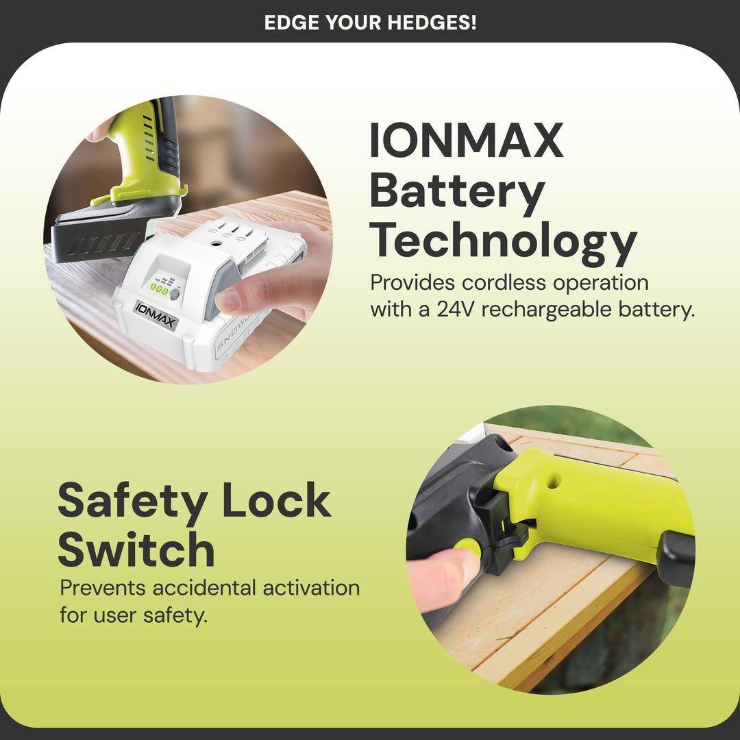 Sun Joe 24V Cordless Handheld Pruner with Battery and Charger, 80W (Open Box)