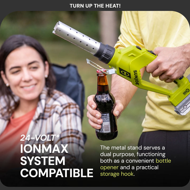 Sun Joe 24V Cordless Electric Fire Starter for Charcoal BBQ Grills (Used)