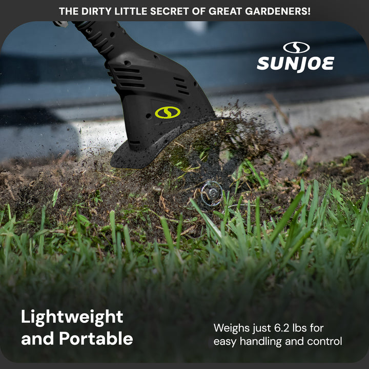 Sun Joe 24V Cordless Garden Tiller Cultivator Accessory Kit, Black, 24V-TLR-LTE