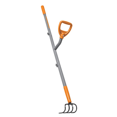 ErgieShovel 54" Ergonomic Cultivator, 4-Tine Garden Tool,D-Grip Handle(Open Box)