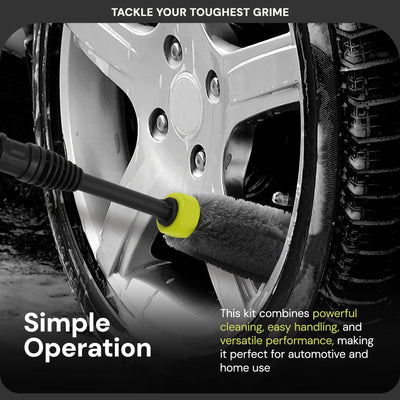 Sun Joe Car Cleaning Accessory Kit Pressure Washer Brush Set, CCK (Open Box)