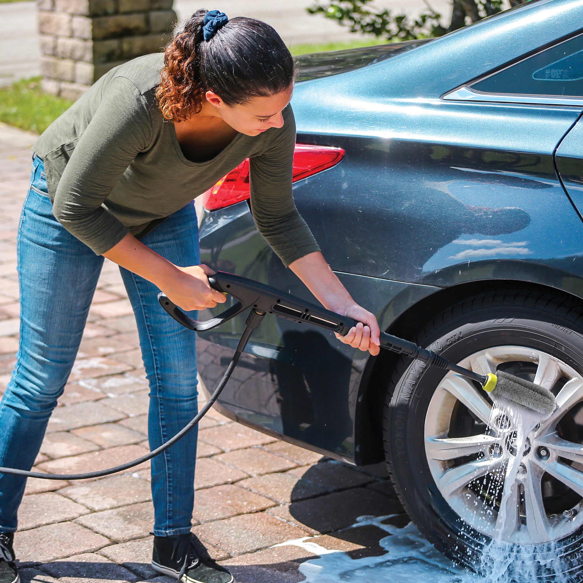 Sun Joe Car Cleaning Accessory Kit Pressure Washer Brush Set, CCK (Open Box)