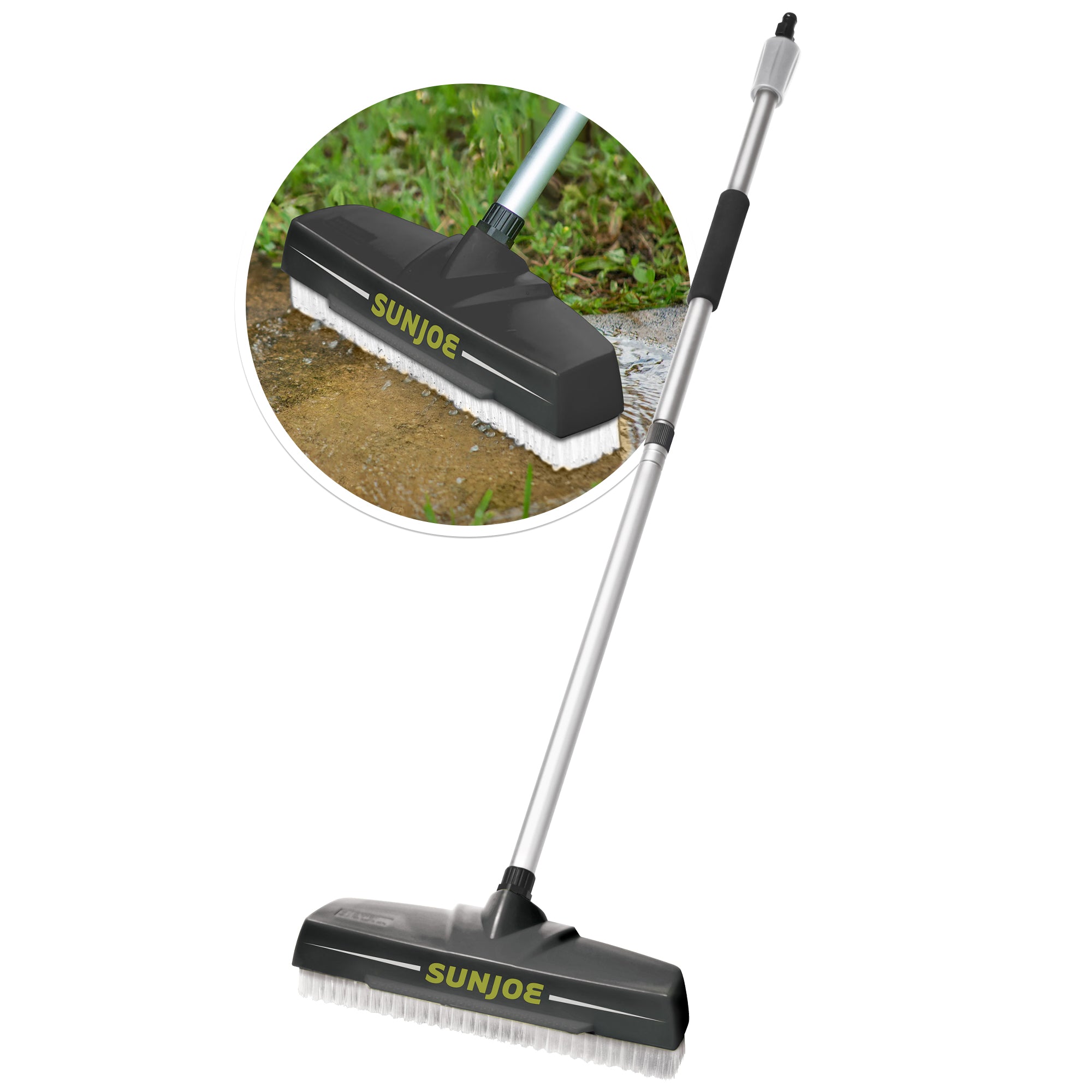 Sun Joe Power Scrubber Broom Long Handle SPXPressure Washer Attachment(Open Box) - VMInnovations