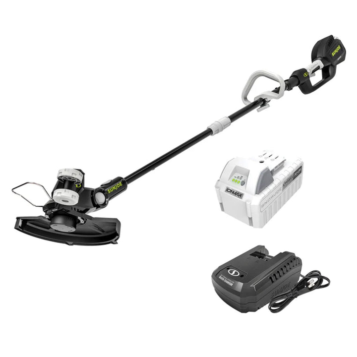 Sun Joe 24V 12" Multi-Angle Head Cordless Dual Line String Trimmer Kit(Open Box)