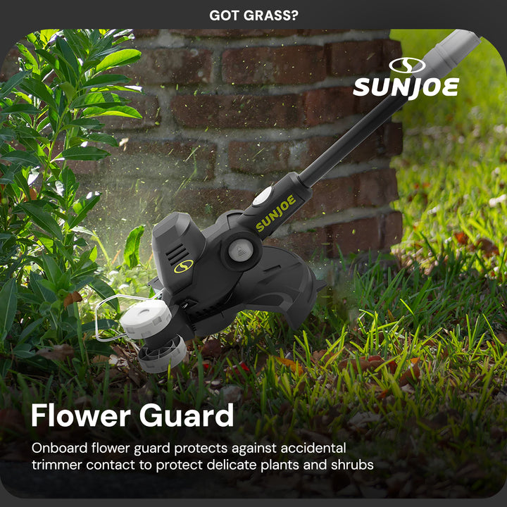 Sun Joe 24V 12" Multi-Angle Head Cordless Dual Line String Trimmer Kit, 24V-ST14
