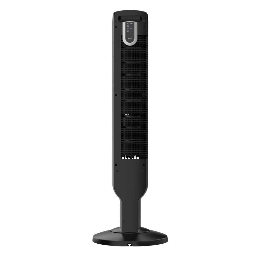 Lasko 36 Inch 4 Speed Oscillating Tower Fan with Timer and Remote, Blk(Open Box)