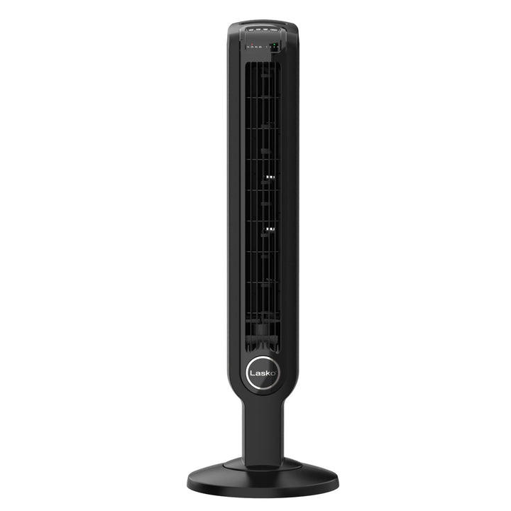 Lasko 36 Inch 4 Speed Oscillating Tower Fan with Timer and Remote, Blk(Open Box)
