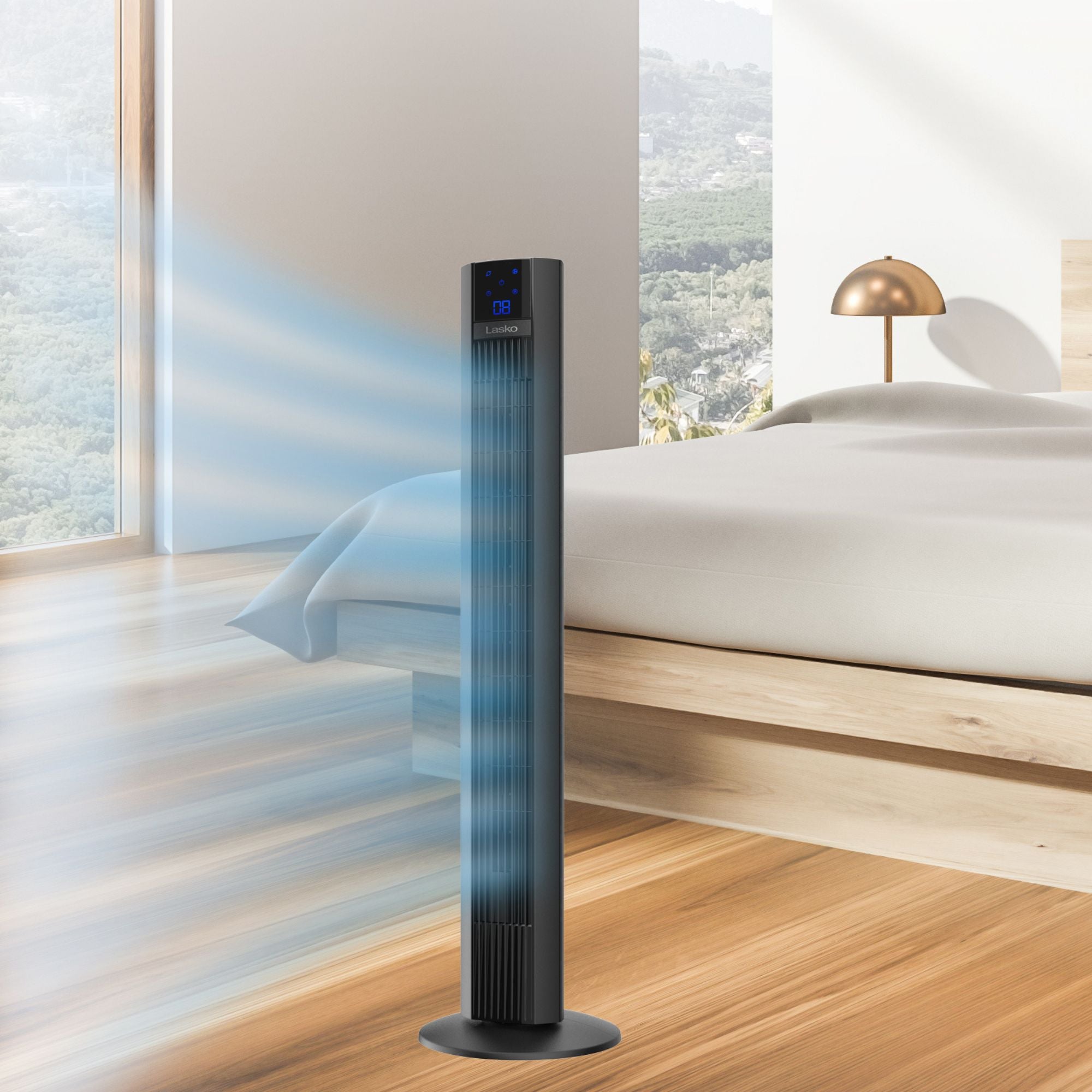 Lasko Xtra Air 48 Inch Extended Airflow Oscillating Digital Tower Fan, (Used)
