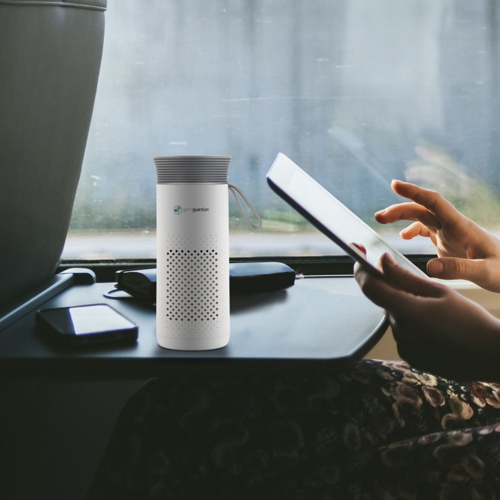 GermGuardian Portable Air Purifier for Small Spaces, USB Cable, 7” White, AC085 - VMInnovations