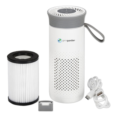 GermGuardian Portable Air Purifier for Small Spaces, USB Cable, 7” White, AC085 - VMInnovations