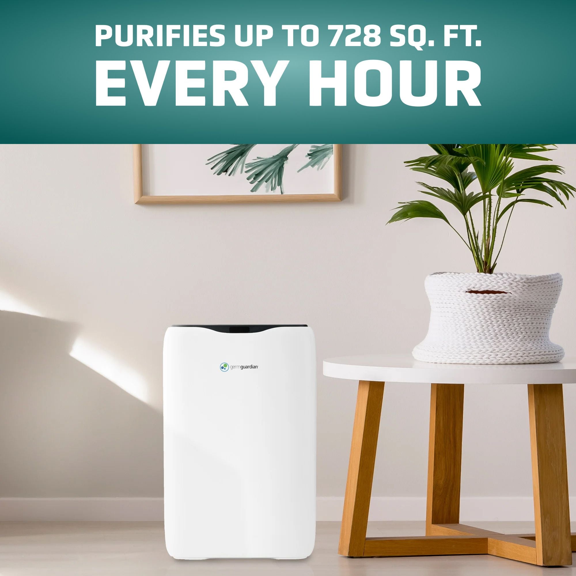 GermGuardian 3-In-1 HEPA Air Purifier for Home, 728 Sq. Ft. Rooms, Air Filter - VMInnovations