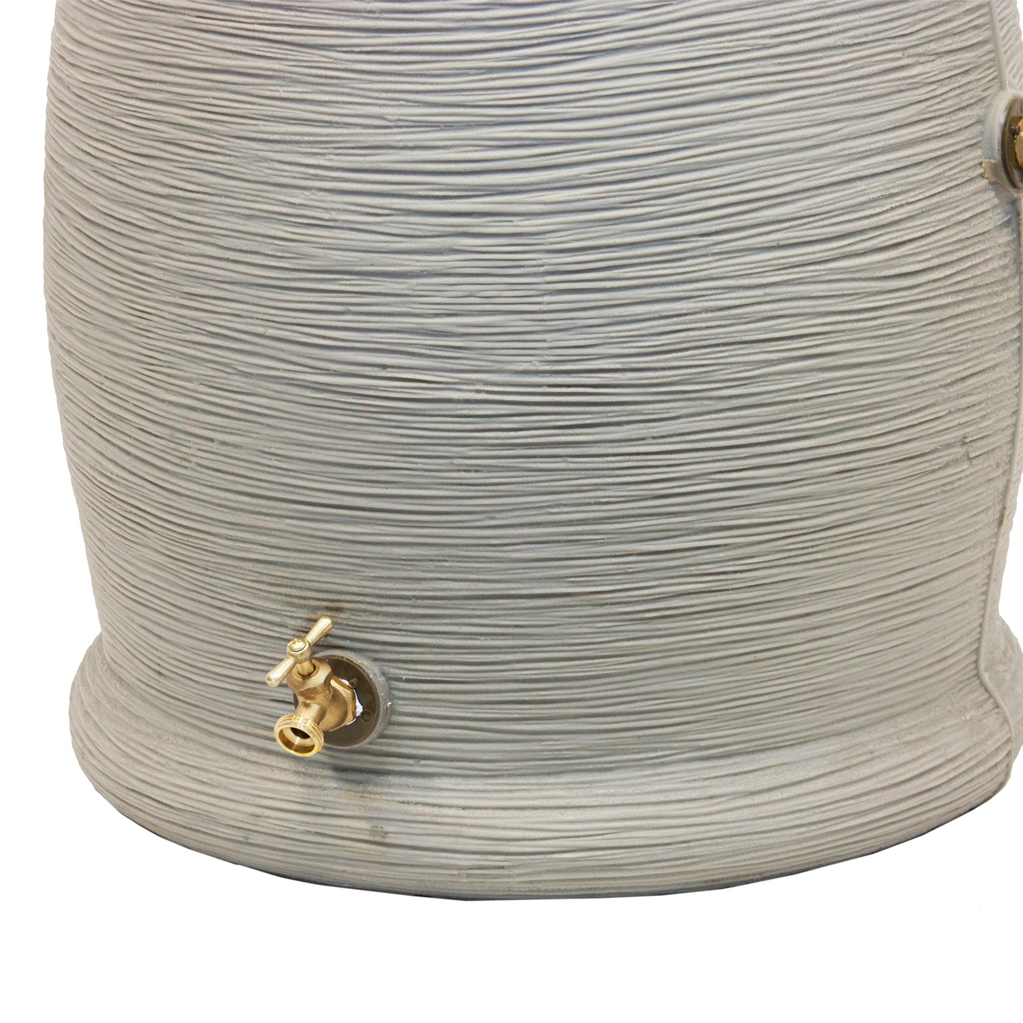 Good Ideas Impressions 50 Gal Capri Rain Barrel, 2 Spigots, Sandstone (Open Box)