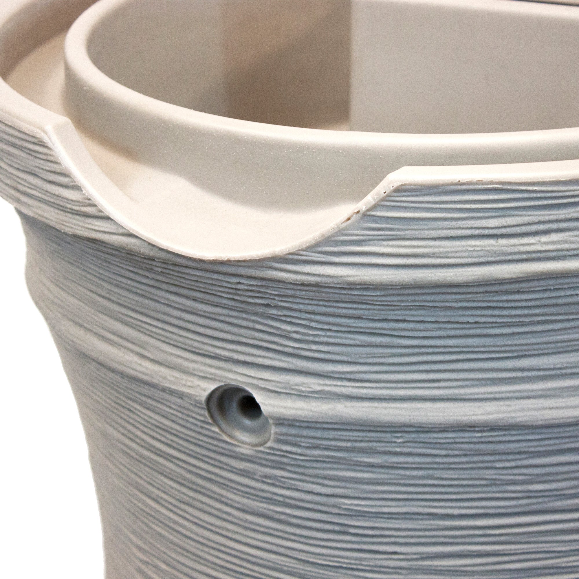 Good Ideas Impressions 50 Gal Capri Rain Barrel, 2 Spigots, Sandstone (Open Box)