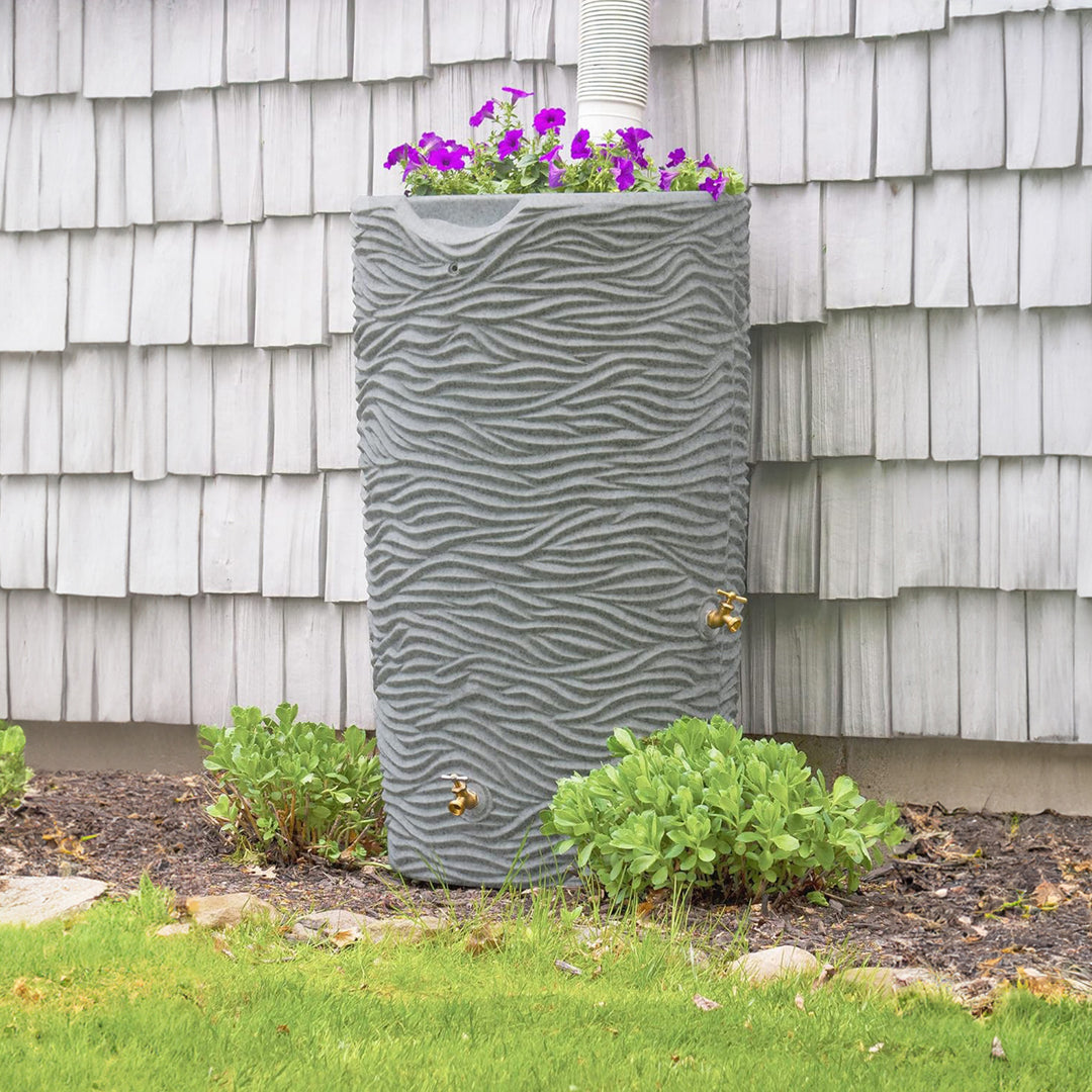 Good Ideas Impressions 65 Gallon Palm Trunk Rain Saver and Rain Wizard Stand