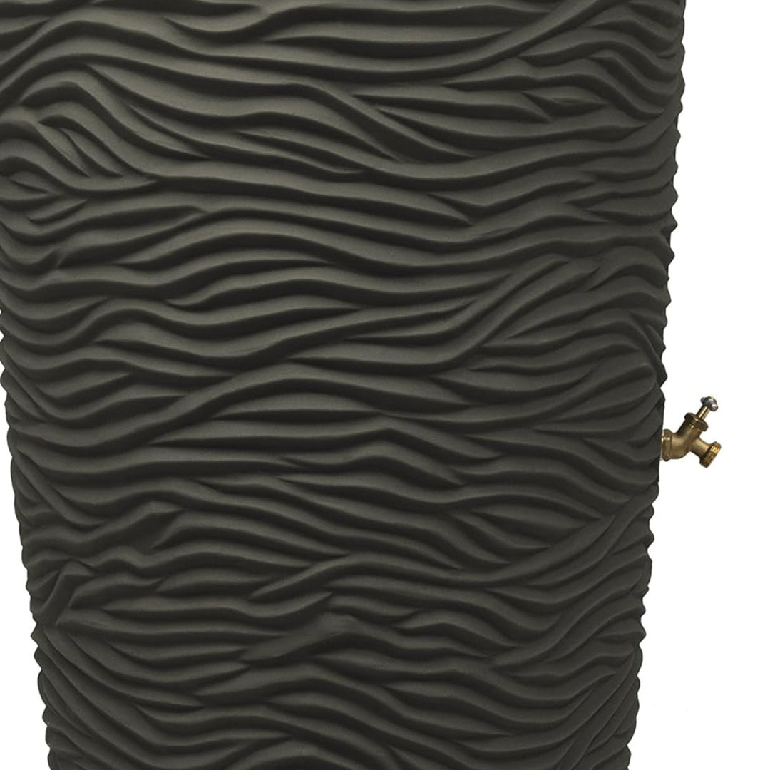 Good Ideas Impressions 65 Gallon Palm Trunk Rain Saver & Rain Wizard Stand, Oak