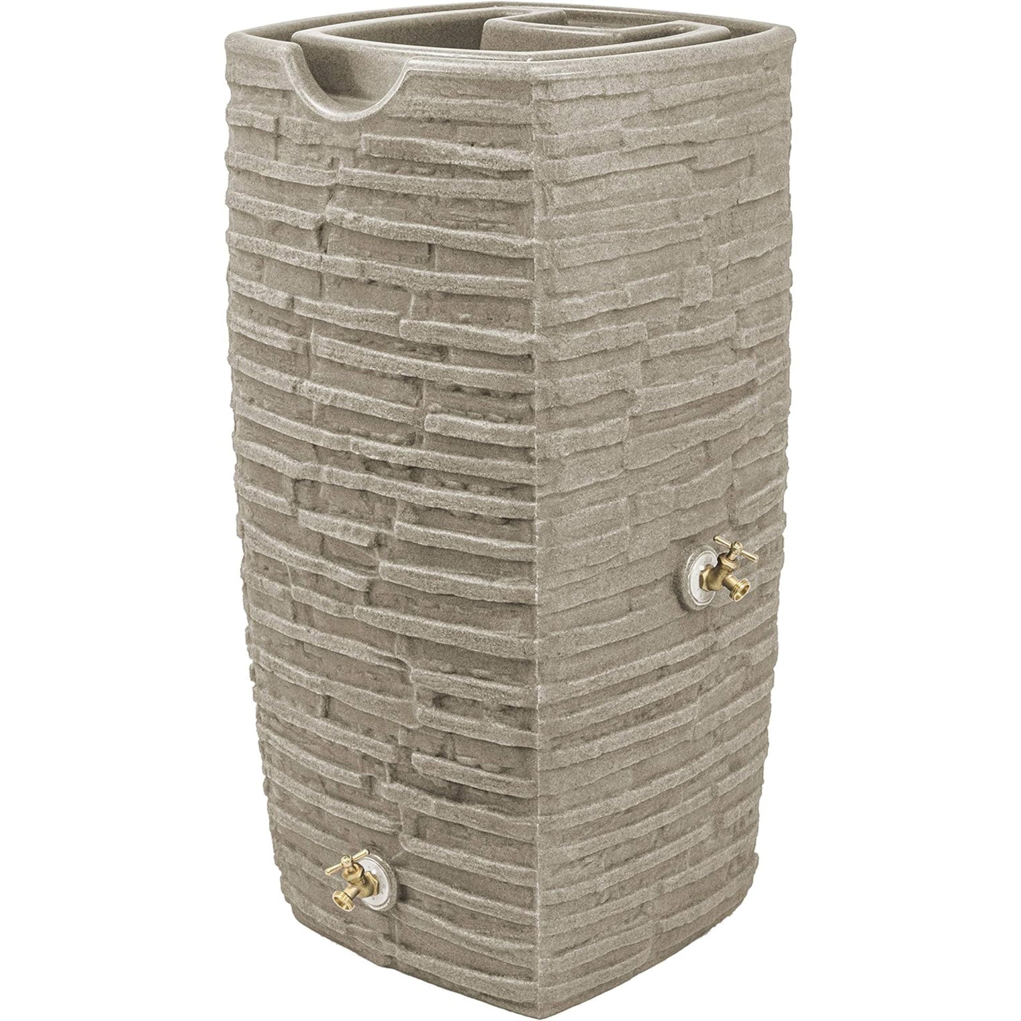 Good Ideas Impressions Riverwalk 50 Gallon Rain Saver with Spigots (Open Box)