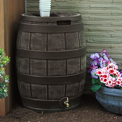 Good Ideas Rain Vault 50GAL Rain Barrel with Spigot, Handles & Screen (Open Box) - VMInnovations