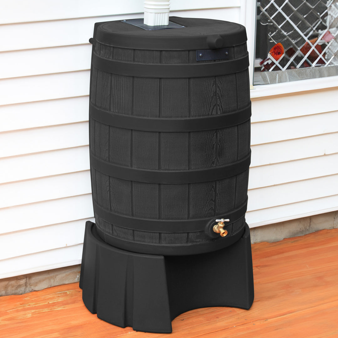 Good Ideas Rain Wizard 50Gal Rain Barrel Stand, Adds Room for Buckets (Open Box)