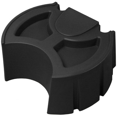 Good Ideas Rain Wizard 50 Gallon Rain Barrel Stand, Adds Room for Buckets, Black