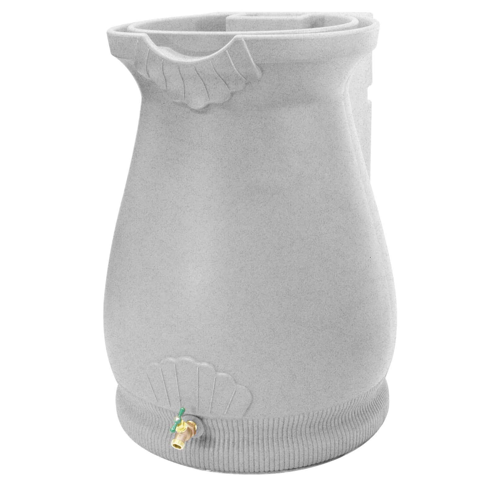 Good Ideas Rain Wizard Plastic Resin Urn, 65 Gallon Rain Barrel, Light Granite - VMInnovations