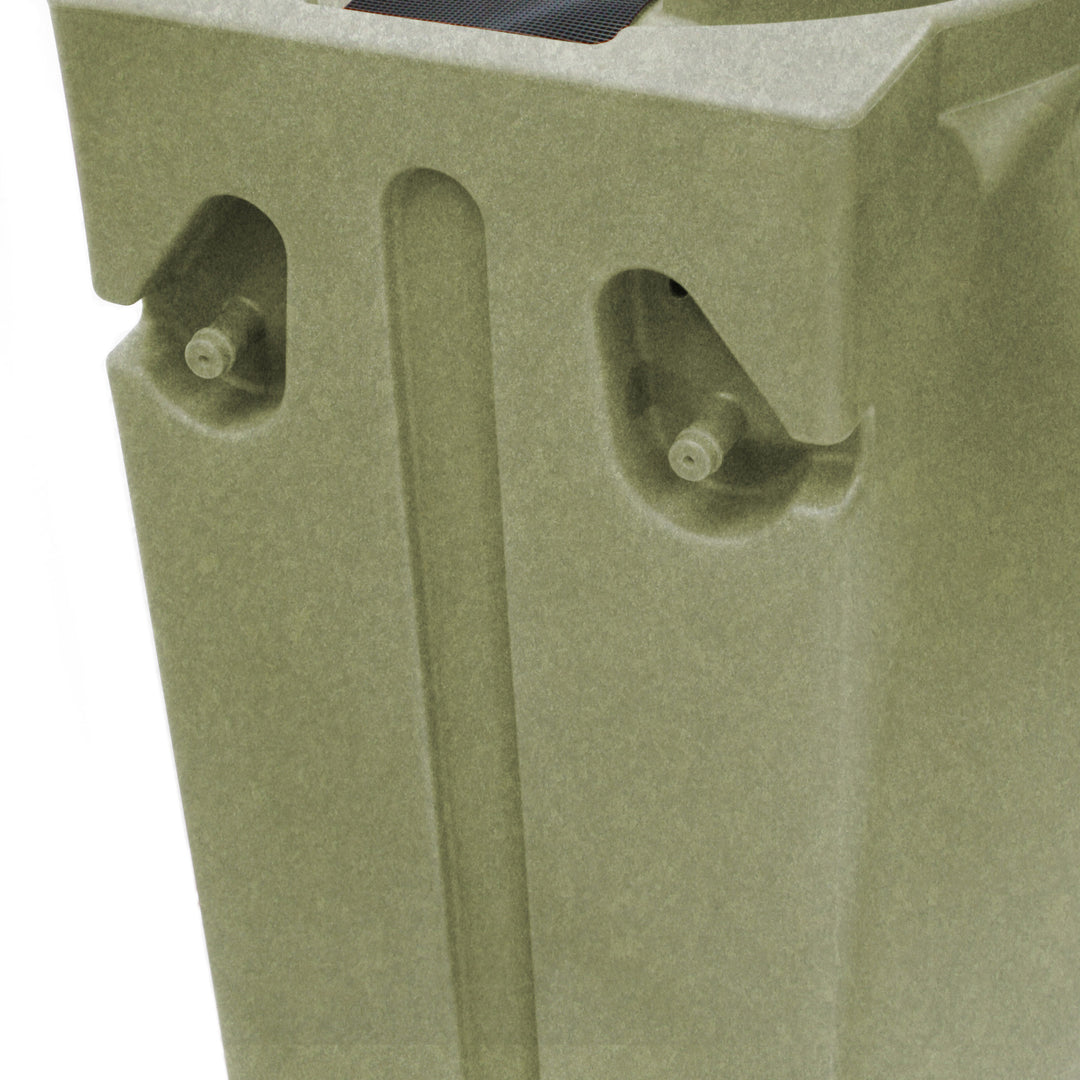 Good Ideas Rain Wizard Self-Draining Resin Urn, 65 Gallon Rain Barrel, Sandstone