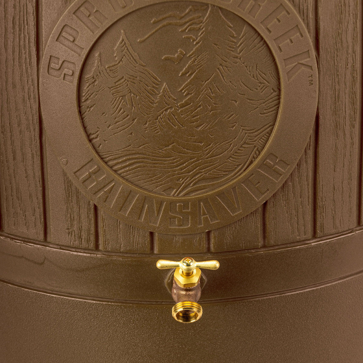 Good Ideas Bushman Spruce Creek 54 Gal Rain Saver Barrel with Spigot (Open Box) - VMInnovations