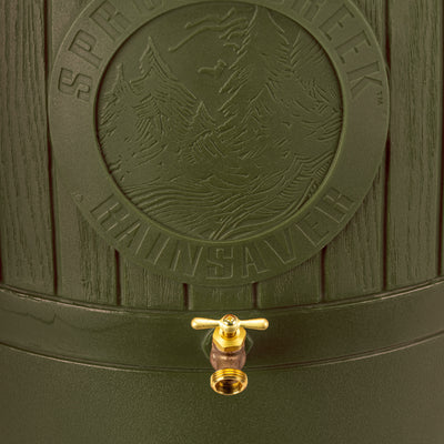 Good Ideas Bushman Spruce Creek 54 Gal Rain Saver Barrel with Spigot (Open Box)