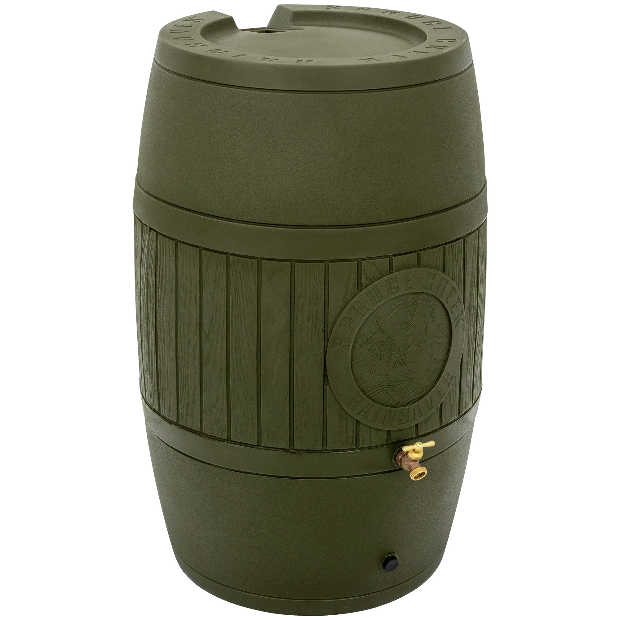Good Ideas Bushman Spruce Creek 54 Gal Rain Saver Barrel with Spigot (Open Box)