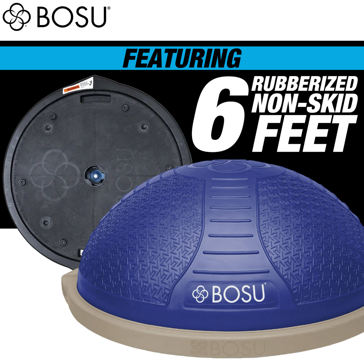 Bosu Balance Strength Trainer, Home Gym Workout Equipment, 26", Dusk (Open Box) - VMInnovations