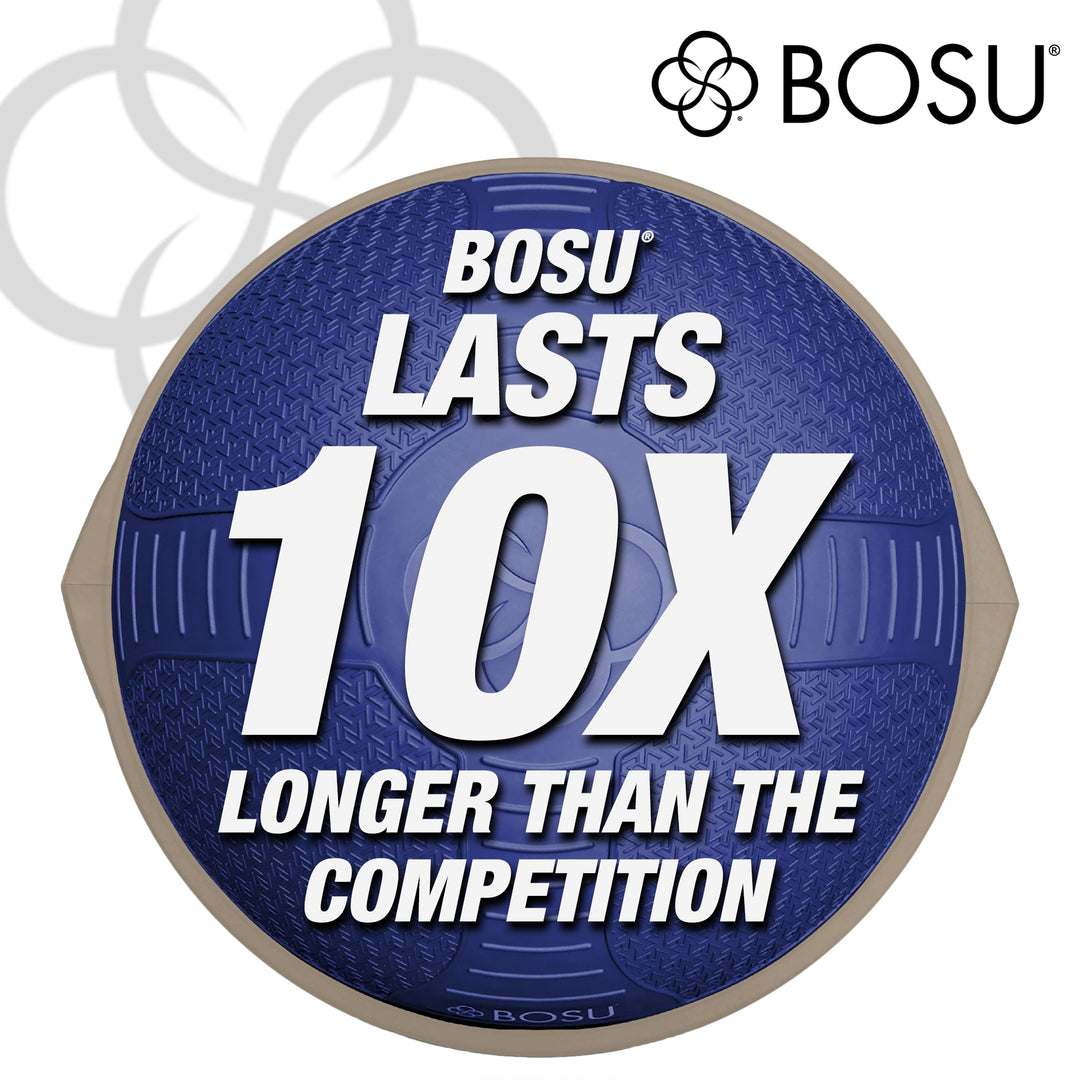 Bosu Balance Strength Trainer, Home Gym Workout Equipment, 26", Dusk (Open Box)