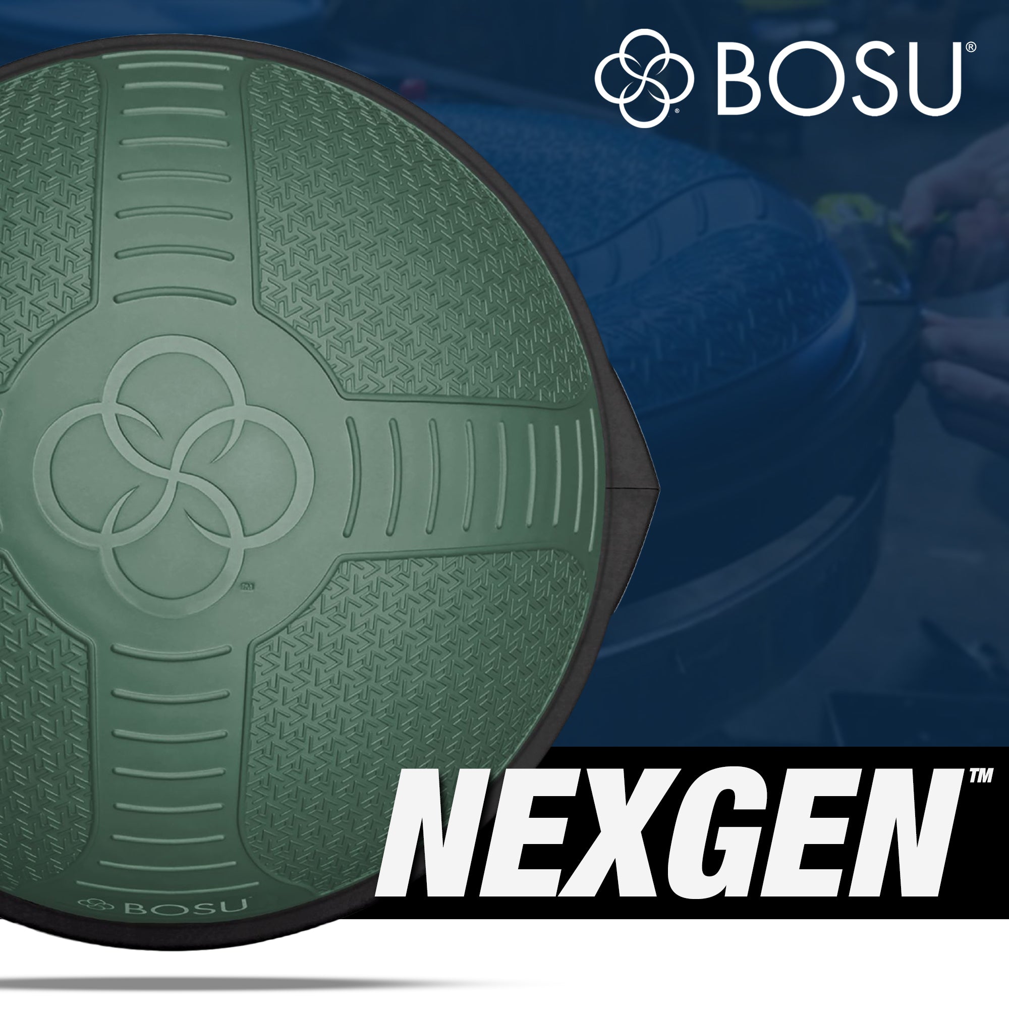 Bosu NEXGEN Balance Strength Trainer, Home Gym Workout Equipment, 26" (Open Box)