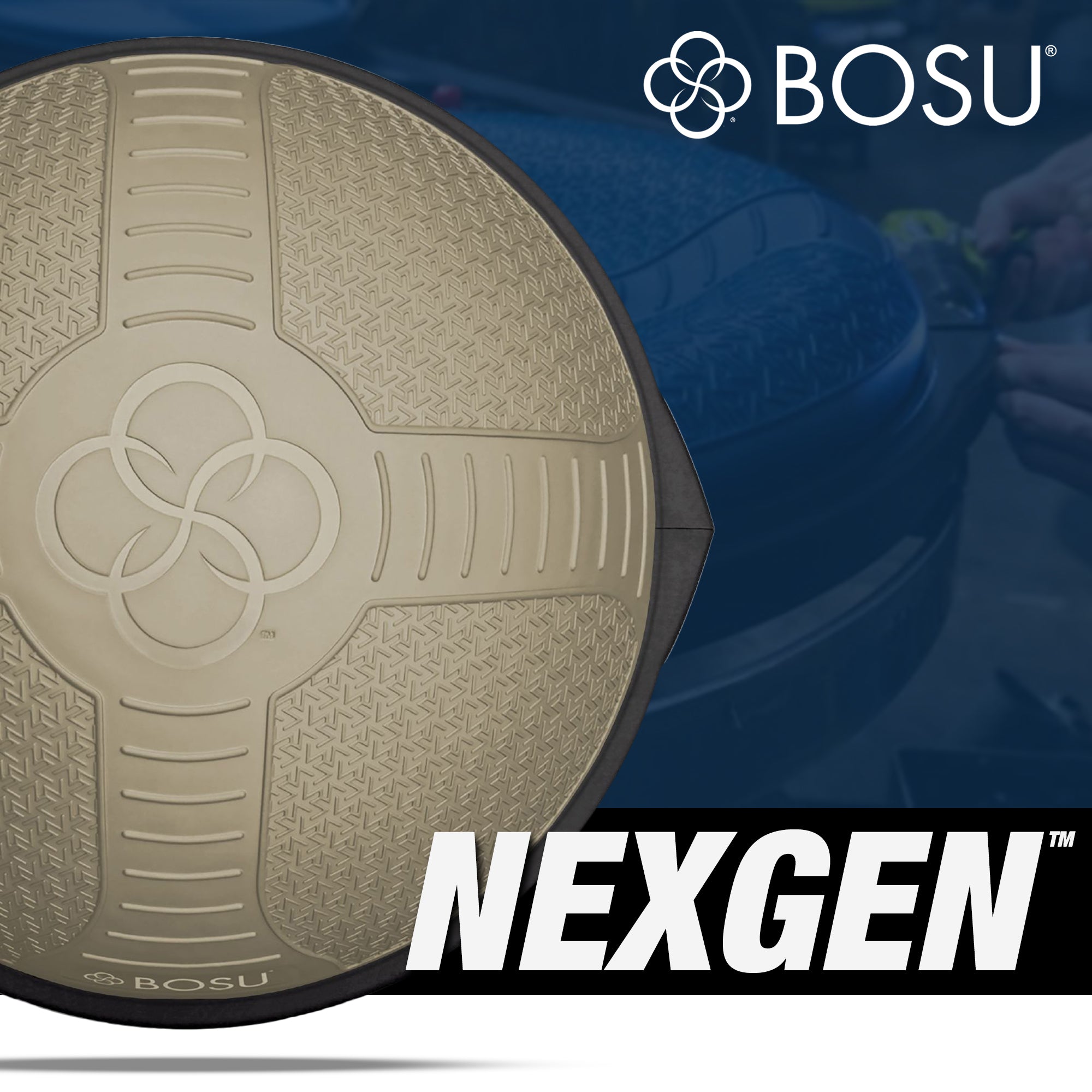 Bosu NEXGEN Balance Strength Trainer, Home Gym Workout Equipment, 26"(Open Box) - VMInnovations