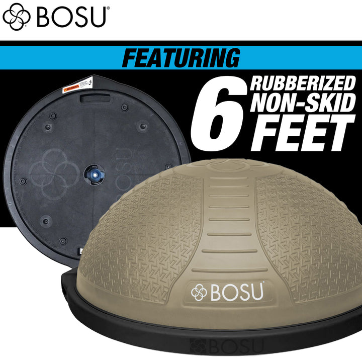 Bosu NEXGEN Balance Strength Trainer, Home Gym Workout Equipment, 26", Sandstone