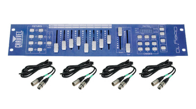 Chauvet DJ Obey 10 DMX-512 Universal LED Lighting Controller w/ 10' + 25' Cables