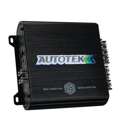 Autotek 1200W 4 Channel Car Audio Amplifier Bass Knob, Street Machine SM-1200.4D - VMInnovations