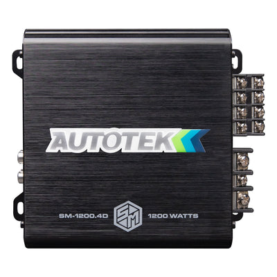 Autotek 1200W 4 Channel Car Audio Amplifier Bass Knob, Street Machine SM-1200.4D - VMInnovations