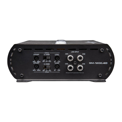 Autotek 1200W 4 Channel Car Audio Amplifier Bass Knob, Street Machine SM-1200.4D - VMInnovations