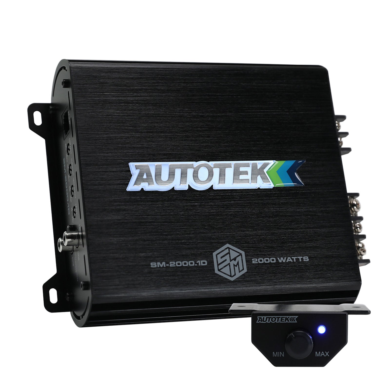 Autotek 2000W 1 Channel Car Audio Amplifier, Bass Knob, Street Machine SM-2000.1 - VMInnovations