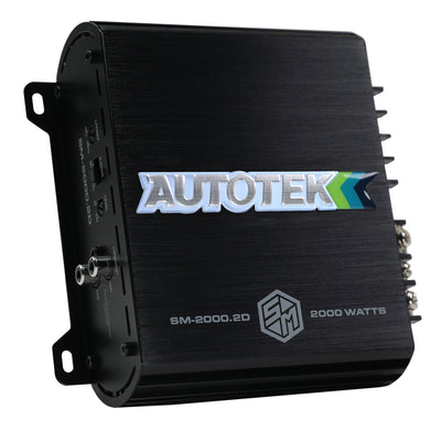 Autotek 2000W 2 Channel Car Audio Amplifier Bass Knob, Street Machine SM-2000.2D - VMInnovations